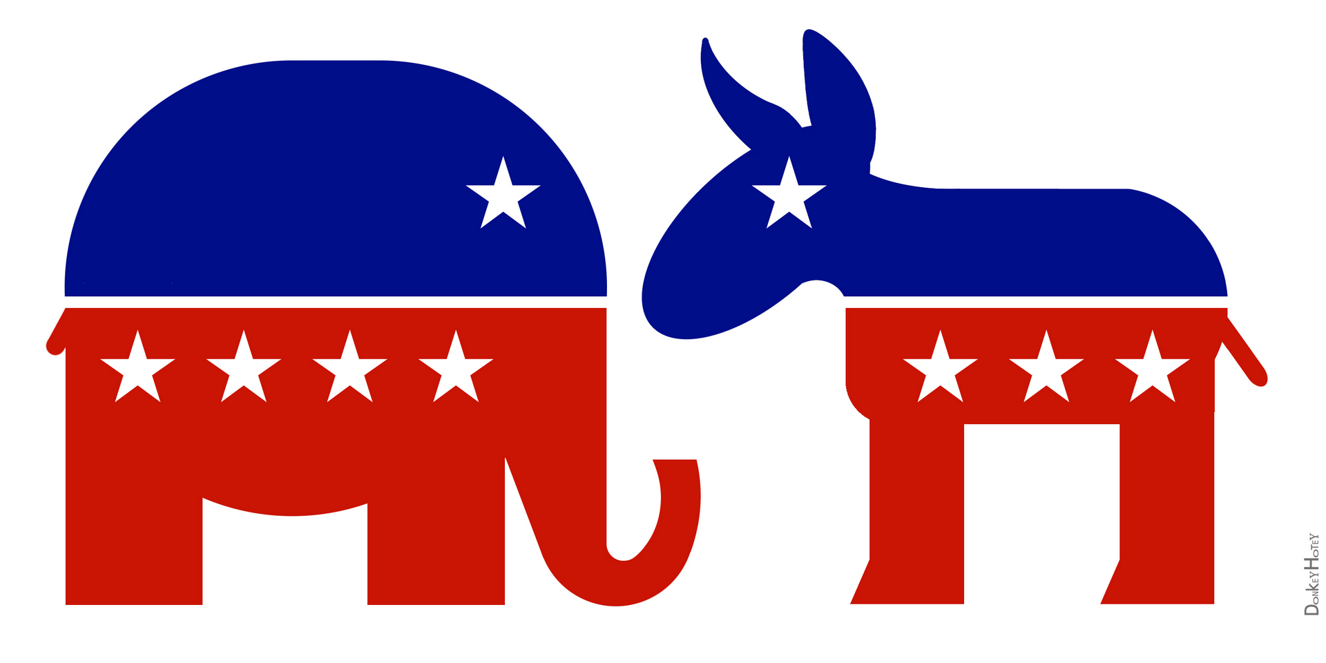 Republican-elephant-Democratic-Donkey
